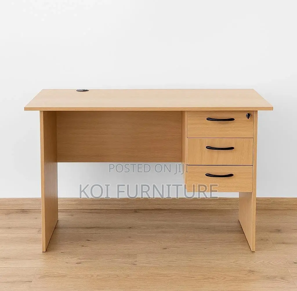 Office Desk : 1.2m Home Study Office Desk With Three Drawers