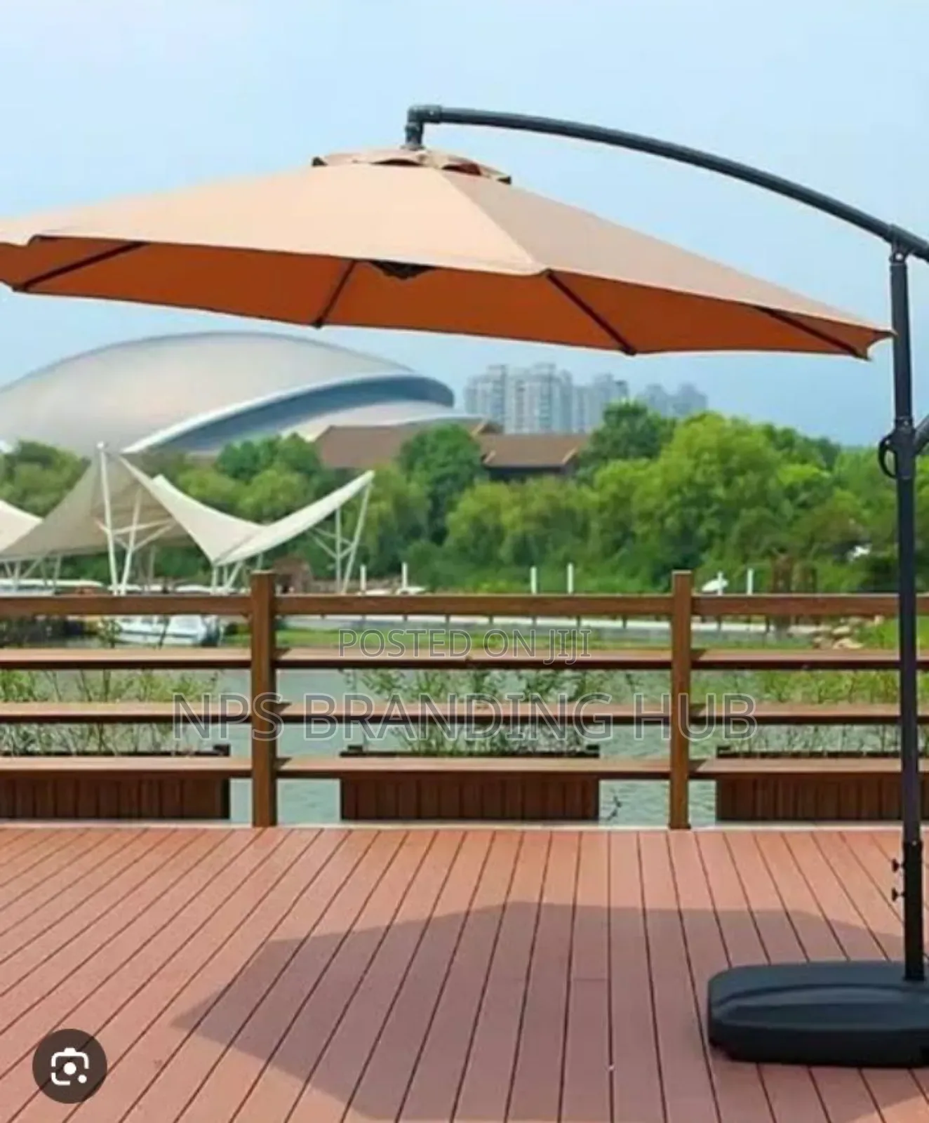 Heavy Base Quality Canvas Outdoor Umbrella