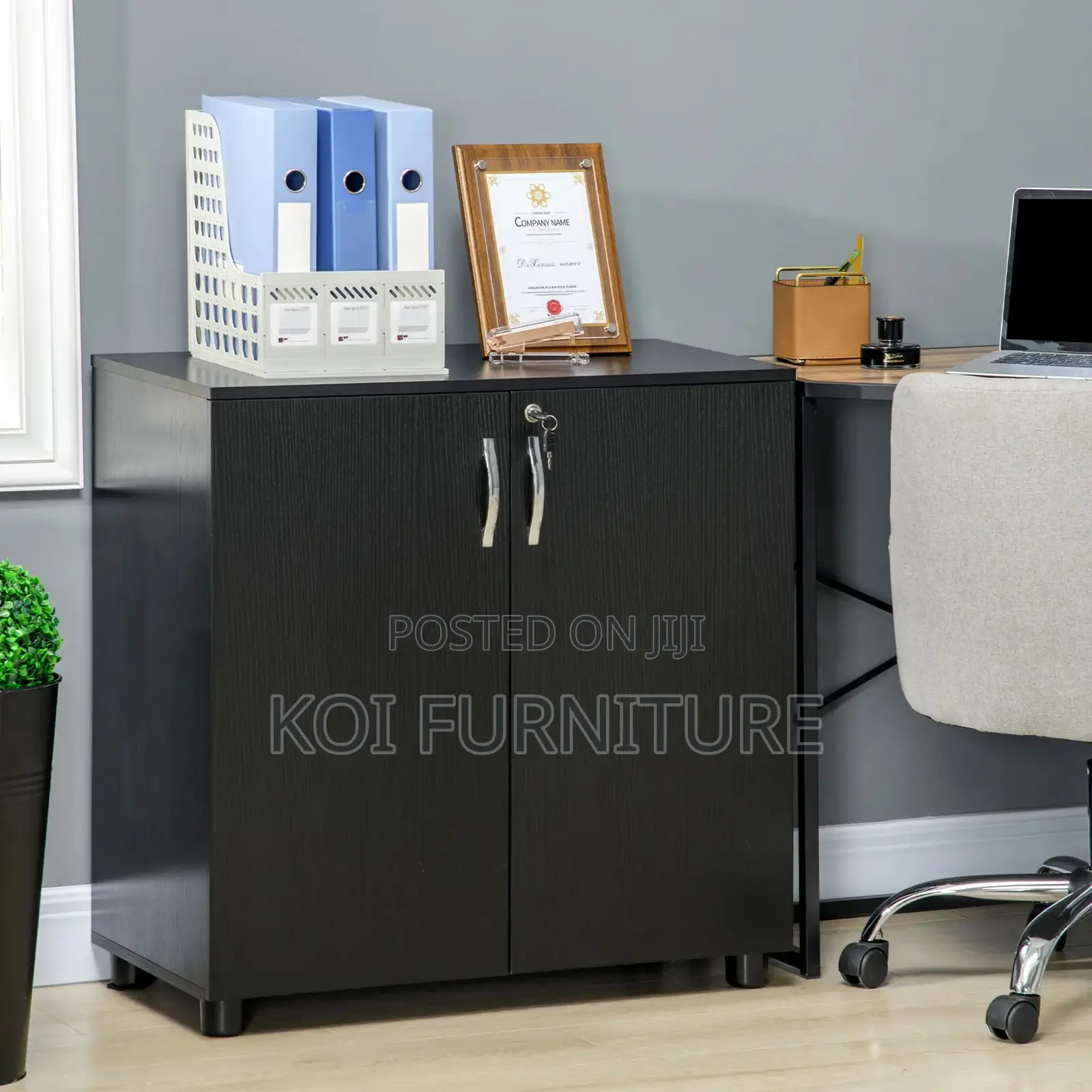 Office Cabinet : Lockable Office Storage Cabinet, 2 Door