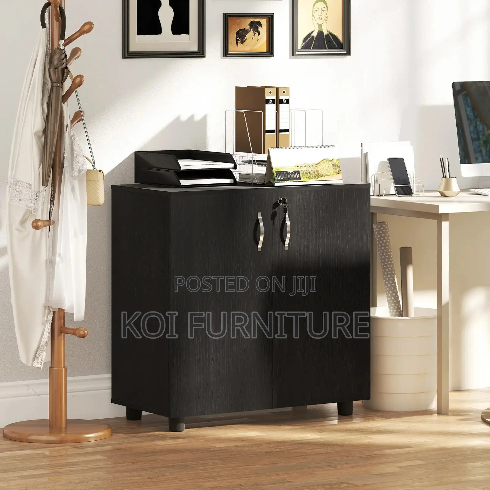 Office Cabinet : Lockable Office Storage Cabinet, 2 Door
