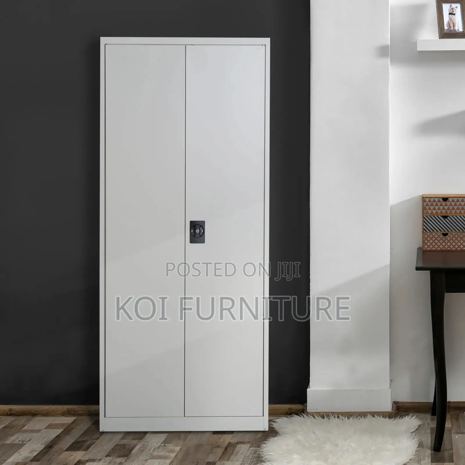 Office Cabinet : 2-Door Tall Metal Office Filing Cabinet