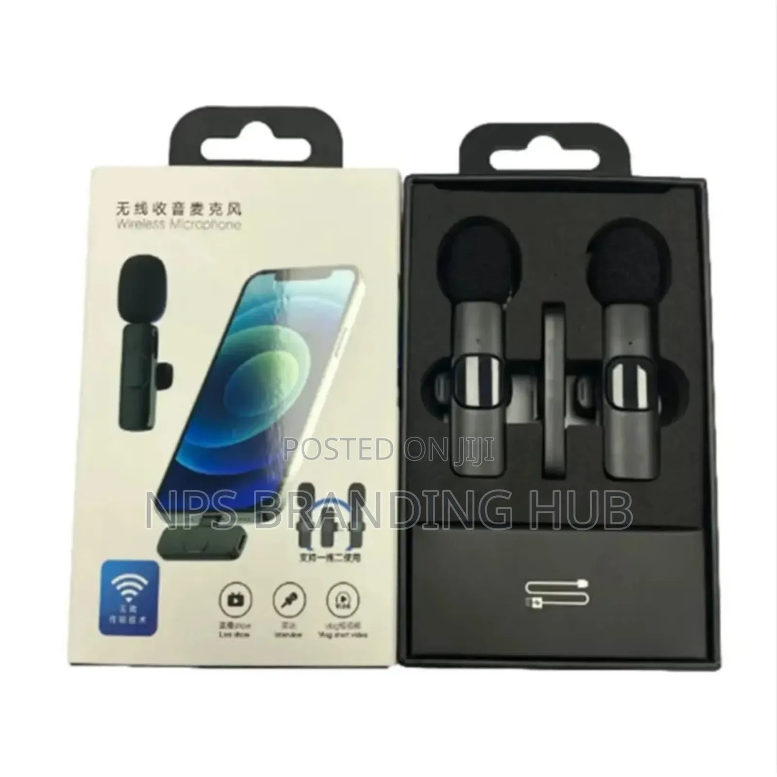 Wireless Mic Double/Single For Type C And iPhone Dr