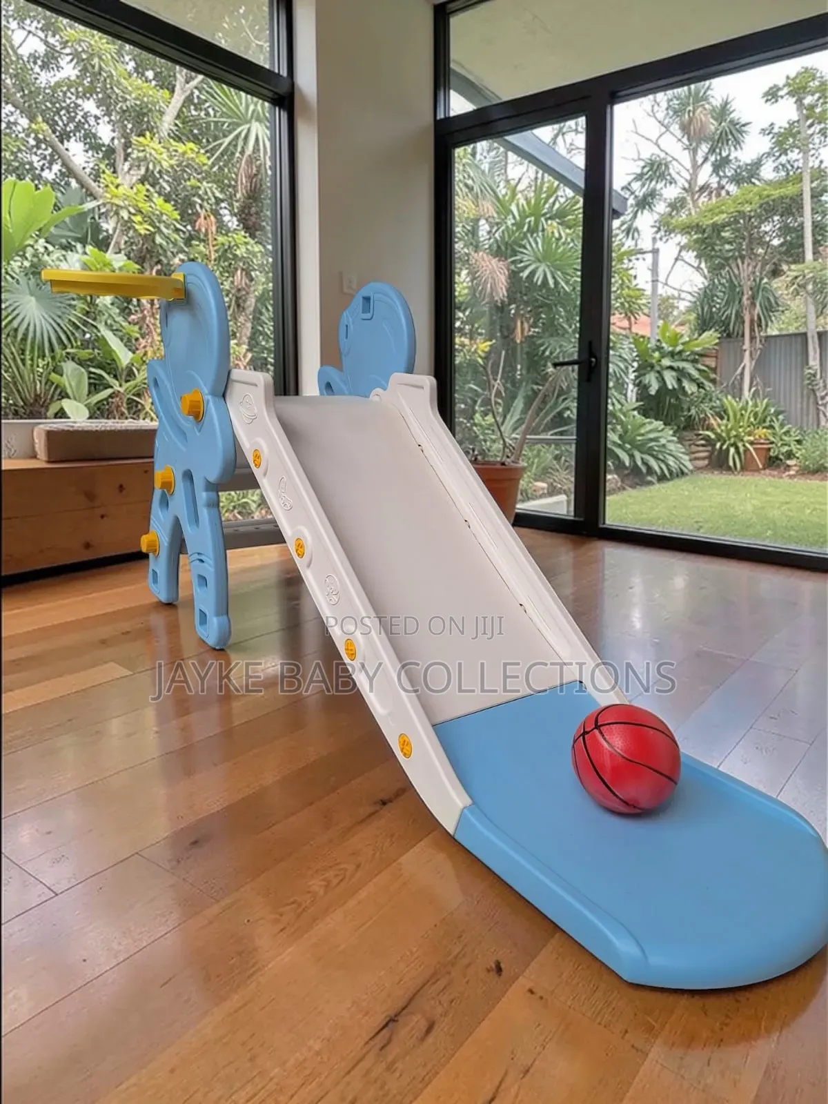 Kids Indoor Slide With Basketball Hoop – Fun Active Play