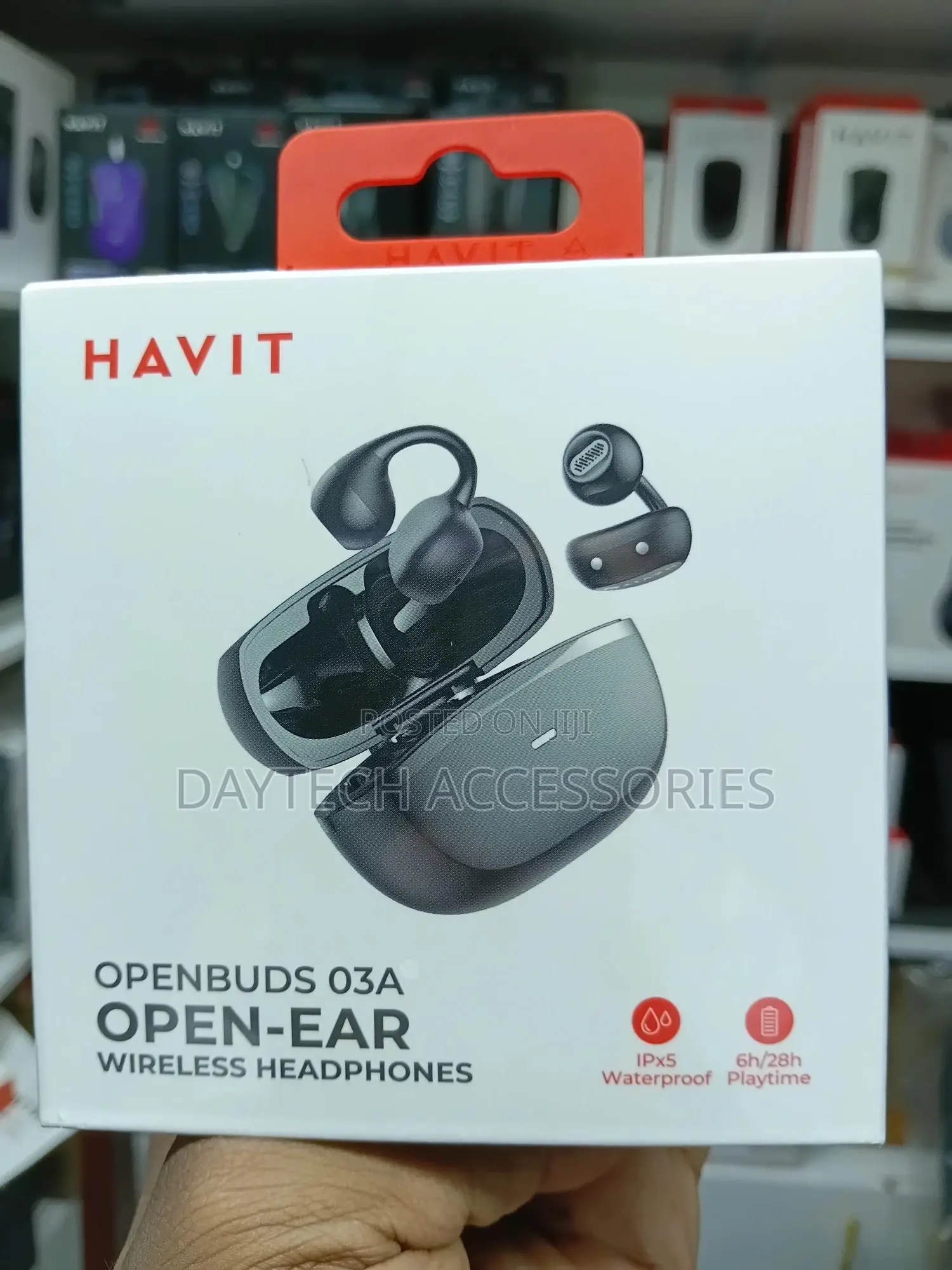 The Havit Openbuds 03a (Tw916 Lite) Open-Ear Clip-on Wireless Earbuds
