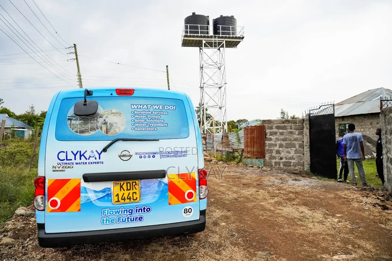 Strong Durable Steel Water Tower Installation