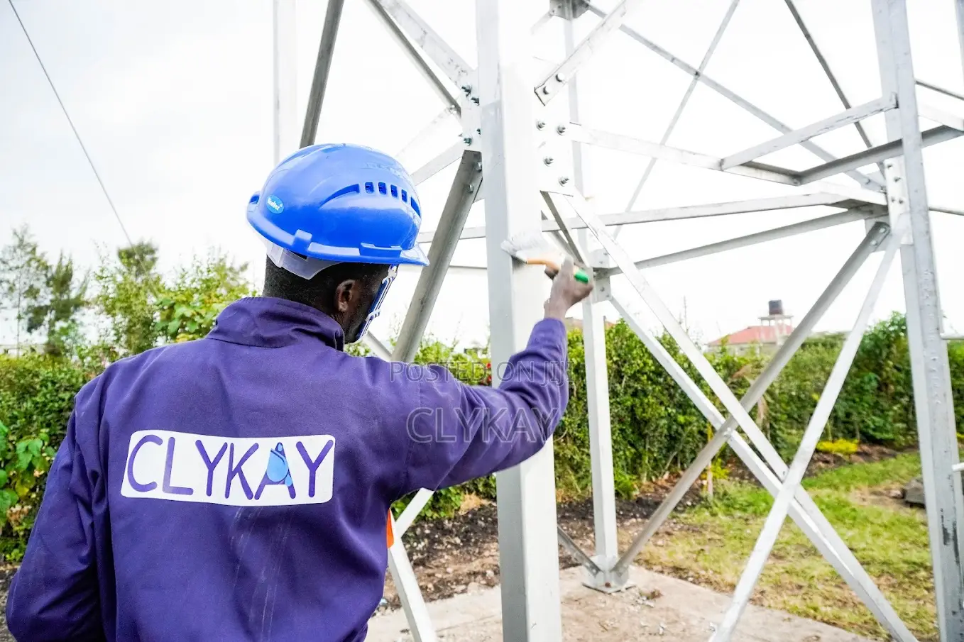 Strong Durable Steel Water Tower Installation