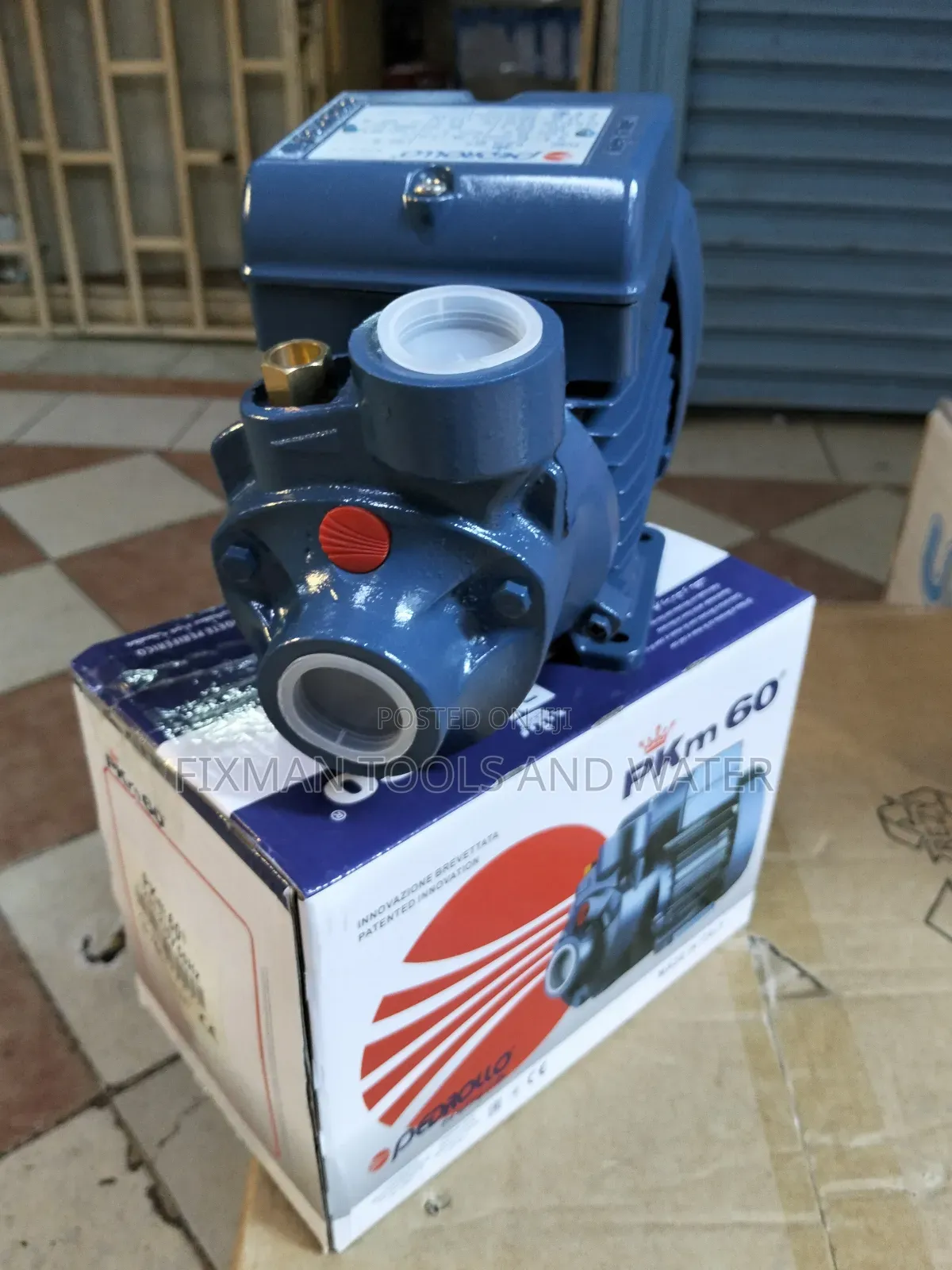 High Pressure Pedrollo Water Pump 0.5 Hp Water Pump 30m Head