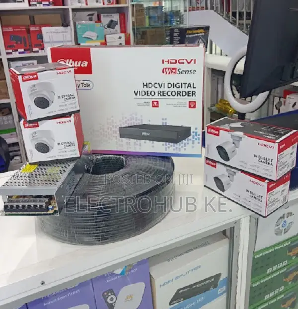 Dahua 4 Channel Hd Dvr Kit With 4 Cctv Cameras Complete Set