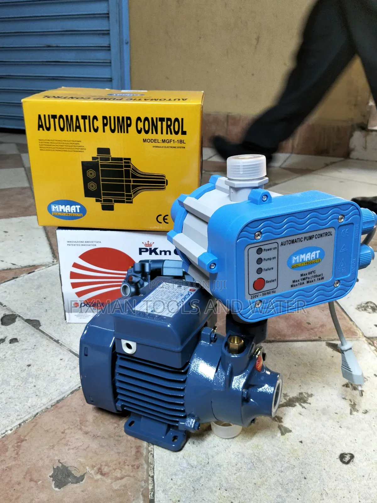 New Pedrollo 0.5 Hp Water Pump And Pressure Control Switch Set
