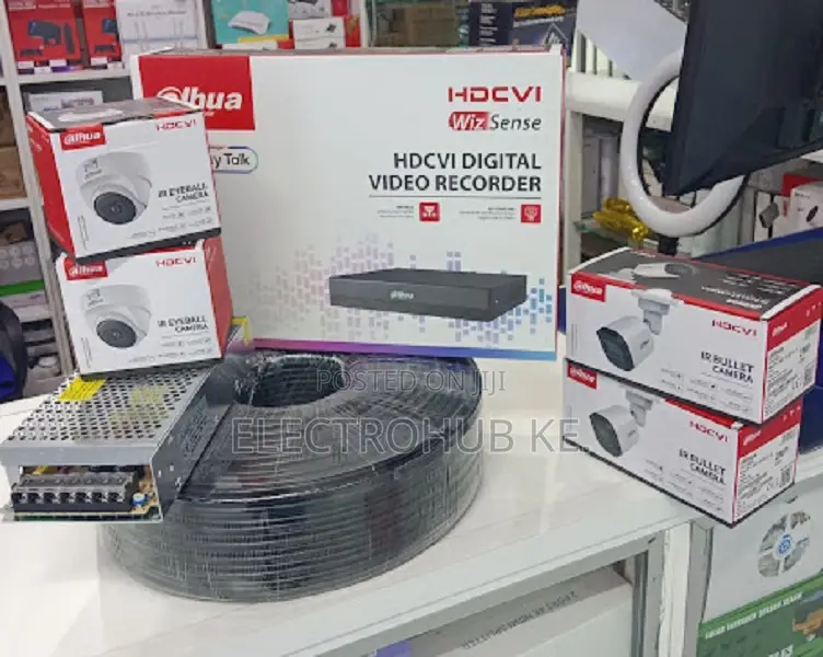 Dahua 4 Camera Cctv Kit 4ch Dvr High Quality Security Kit