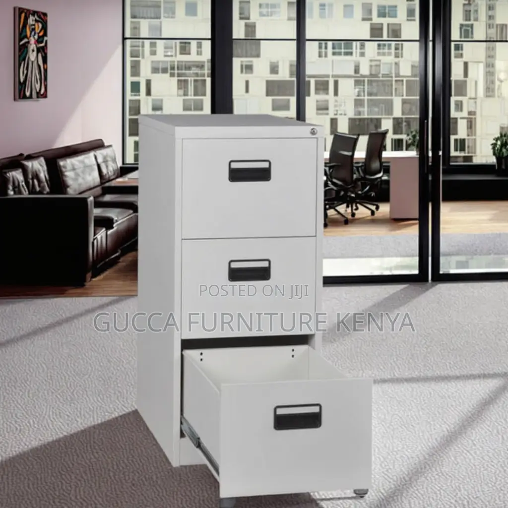 3-drawer's Metallic Filling Storage Cabinet
