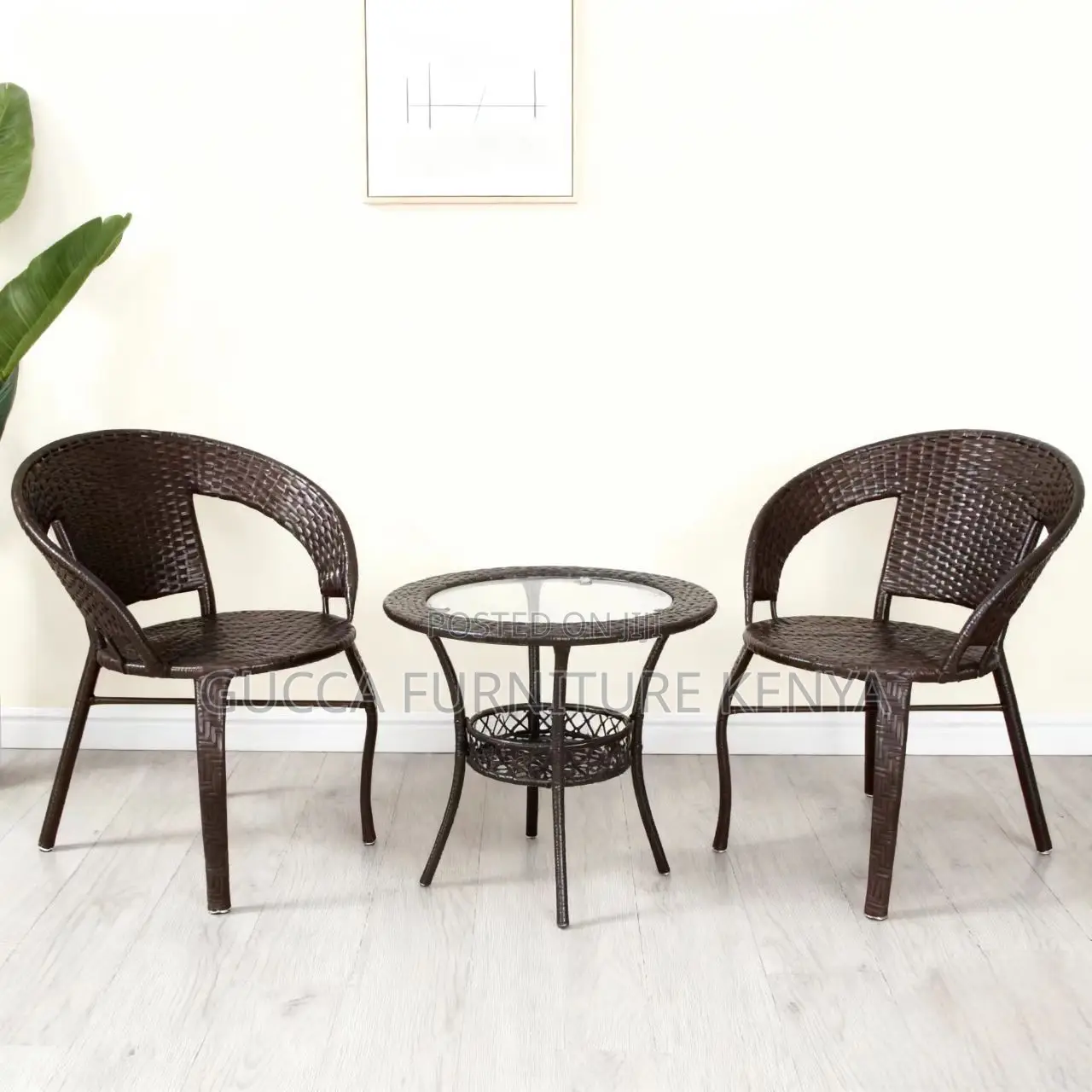2-seater Outdoor Home Office Dining Set