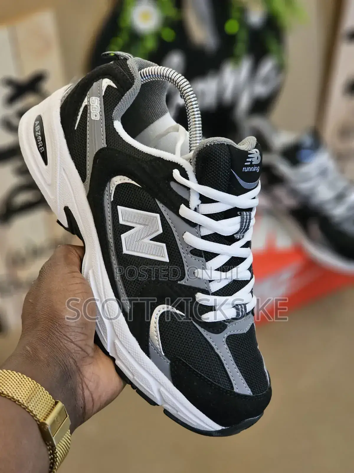 Newbalance 530 Black White Suede