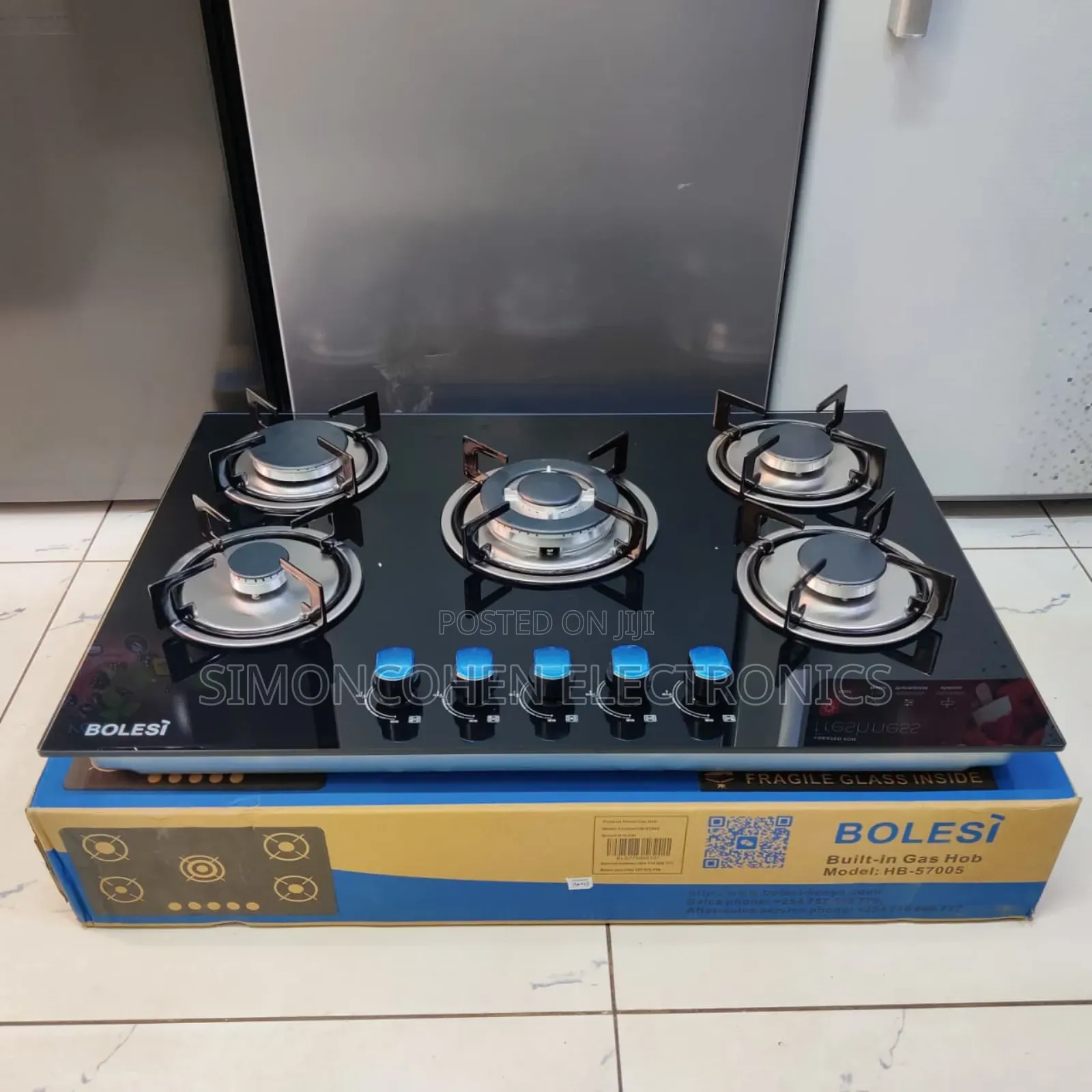 *Bolesi Built In Kitchen Hob 90cm 5 Gas Burner