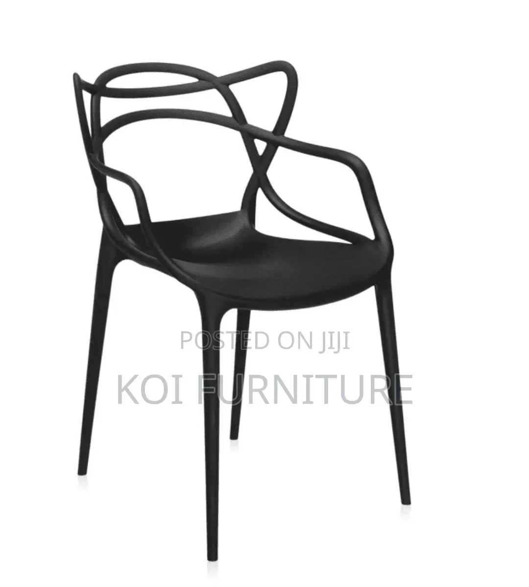 Home Chair : Entangled Modern Molded Plastic Dining Armchair