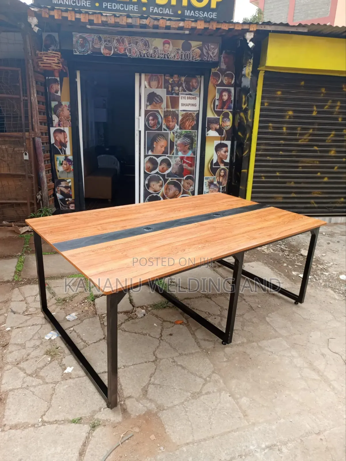Metallic Frame Boardroom Office Table