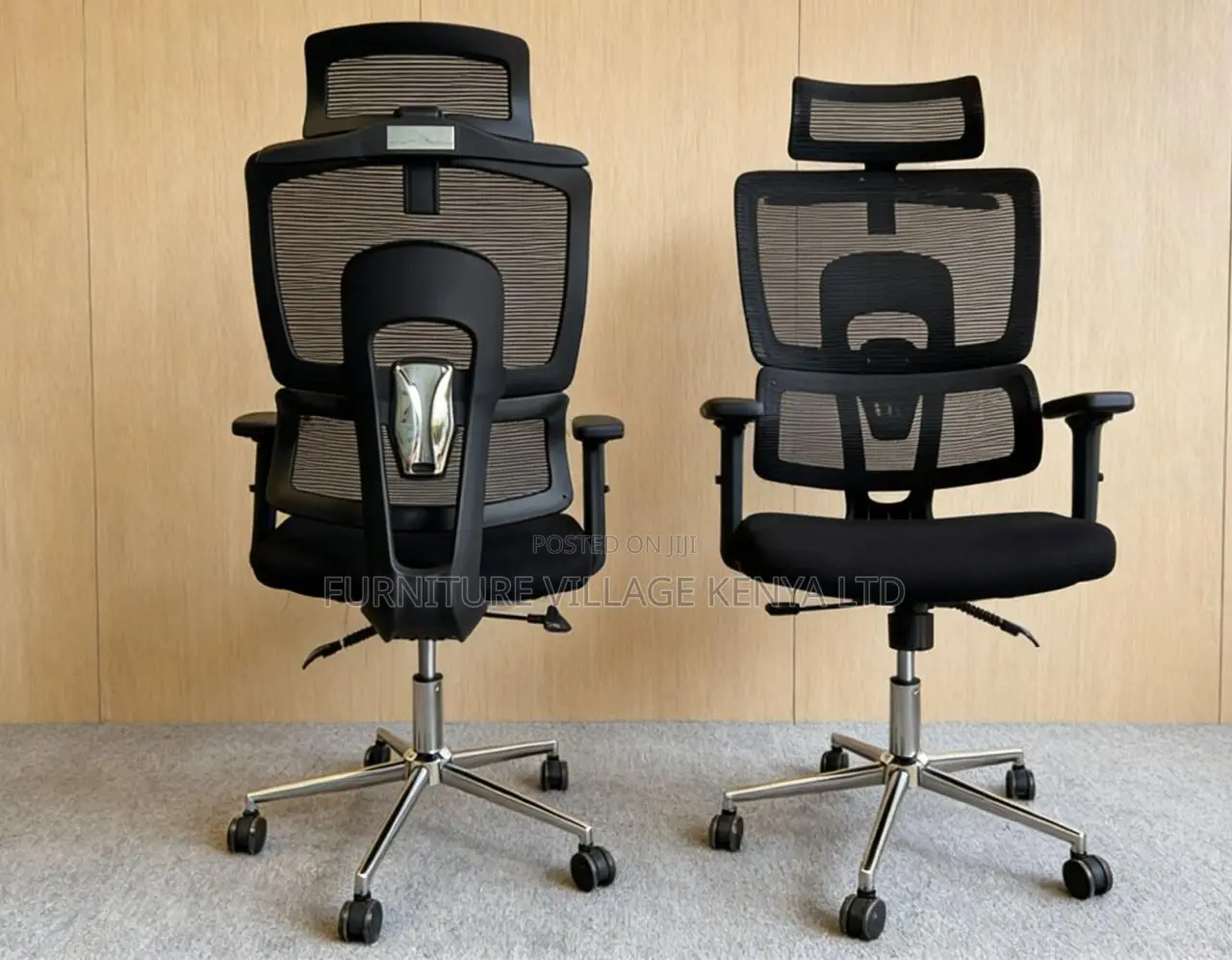 Office Seats: Mesh Office Chair With Adjustable Lumbar Support