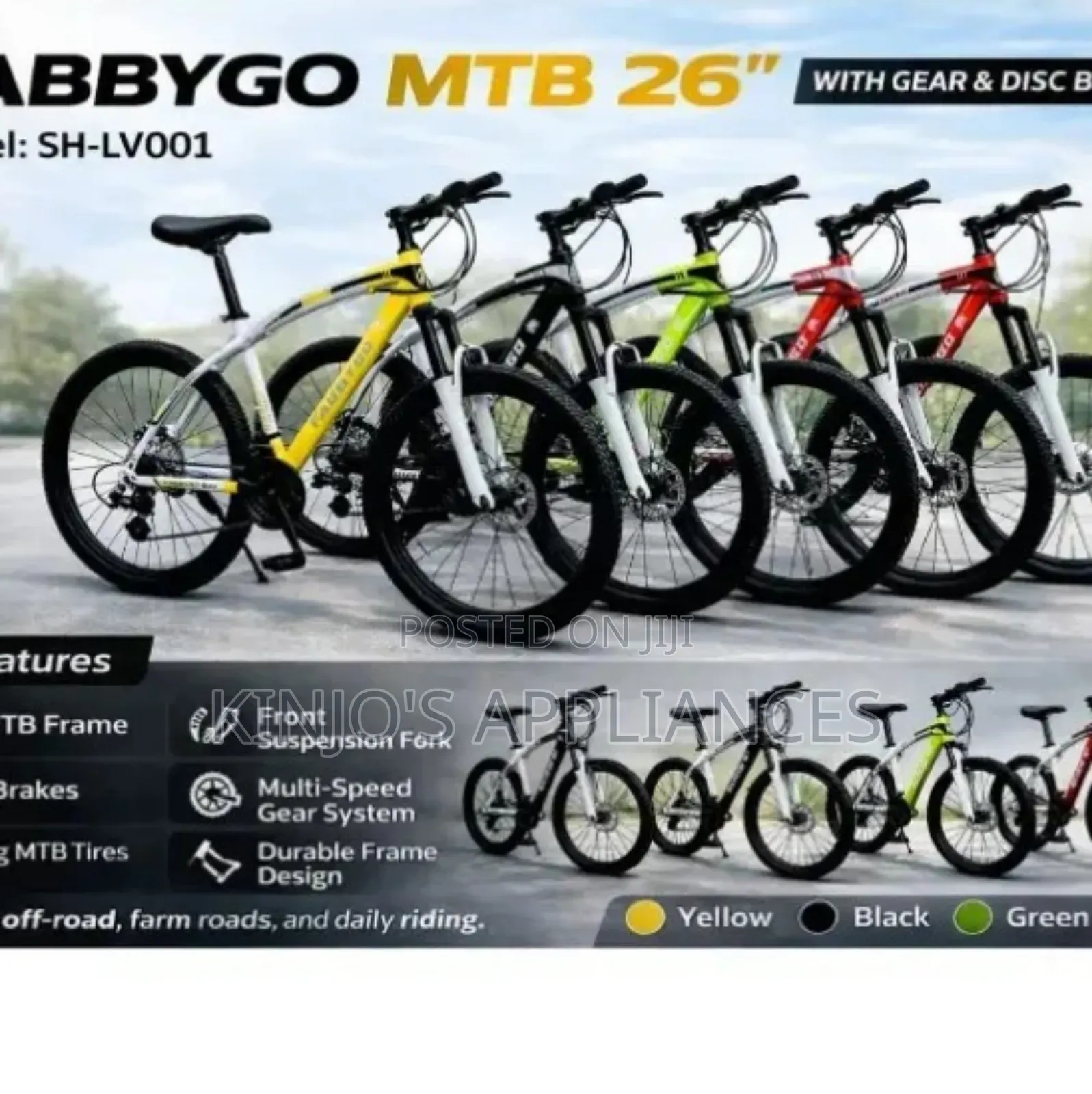 Fabbygo MTB 26" Bike Sh-Lv001