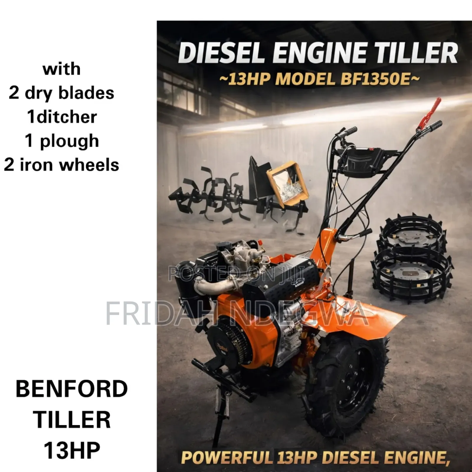 Benford Tiller 13hp Model Bf1450e