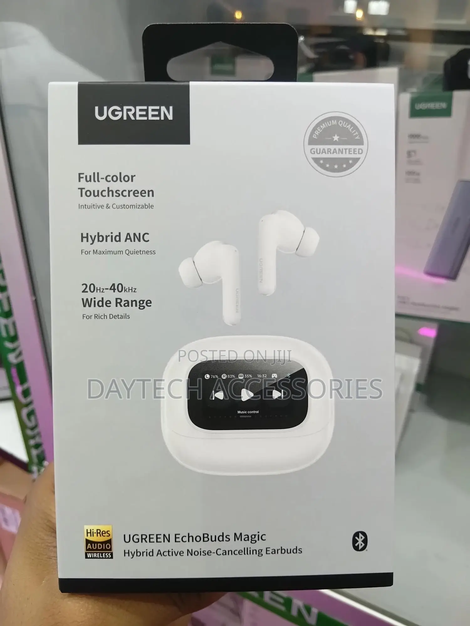 Ugreen Echobuds Magic Anc Bluetooth Wireless Earphones - White