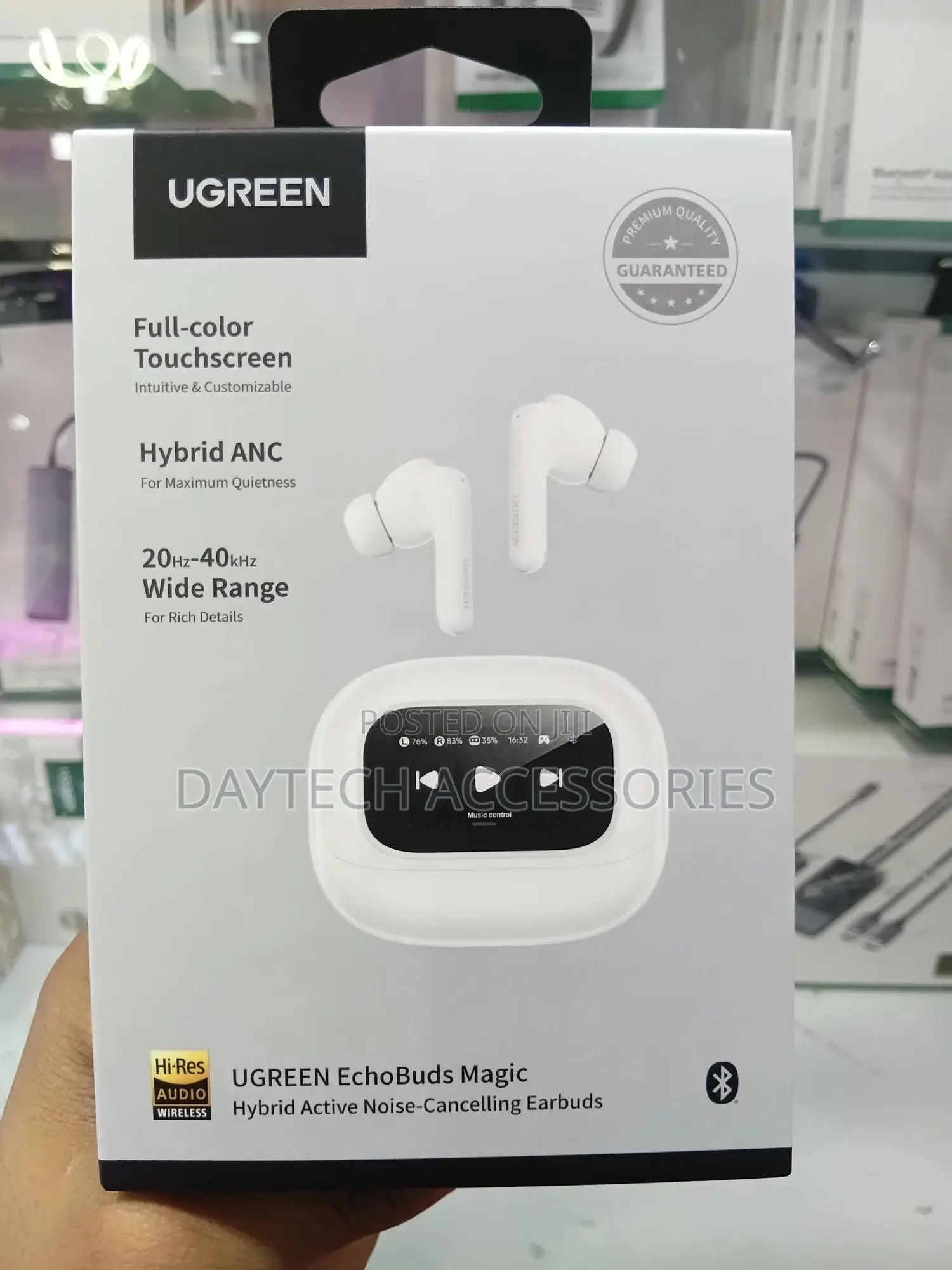 Ugreen Echobuds Magic Anc Bluetooth Wireless Earphones - White
