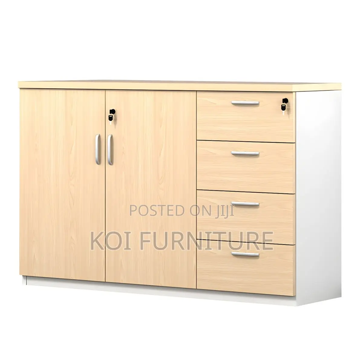 Office Cabinet : 2 Door Wooden Credenza Cabinet