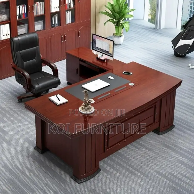 Office Desk 1.6m L-Shaped Executive Office Desk