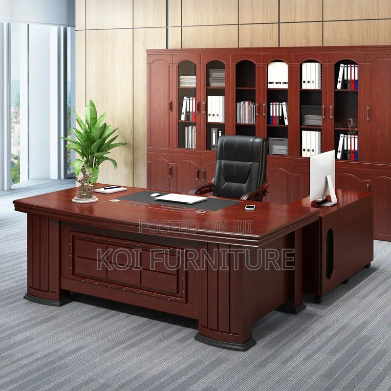Office Desk 1.6m L-Shaped Executive Office Desk