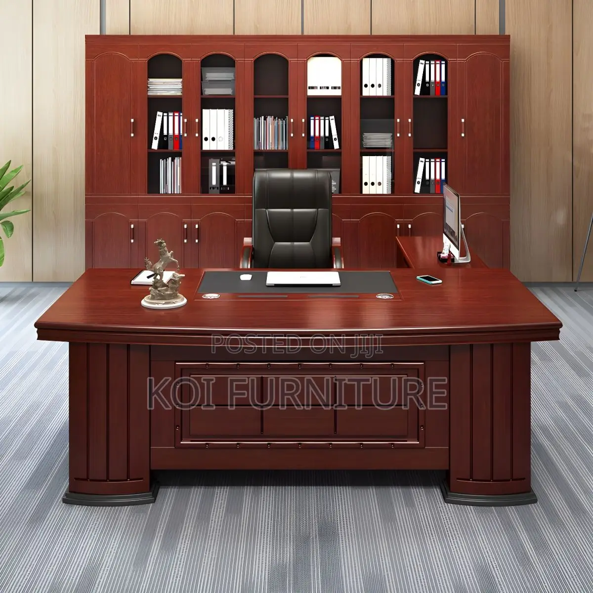 Office Desk 1.6m L-Shaped Executive Office Desk