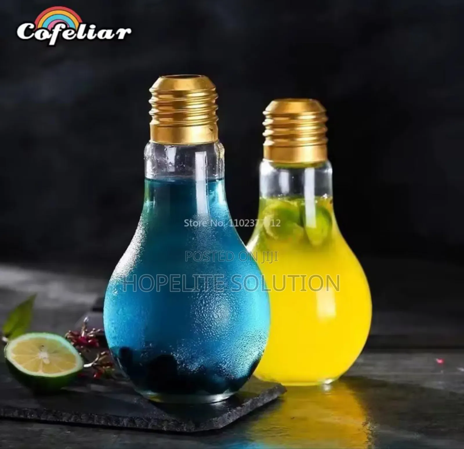 Bulb Shaped Drinking Glasses