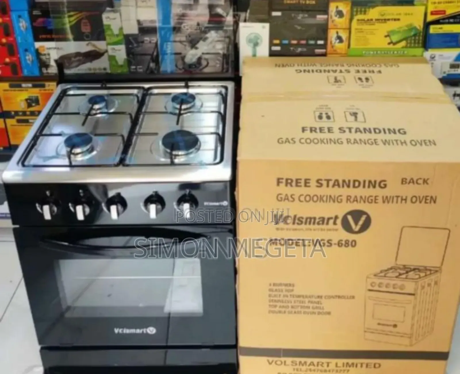 With 1year Warranty Volsmart 60*60 Full Gas Cooker