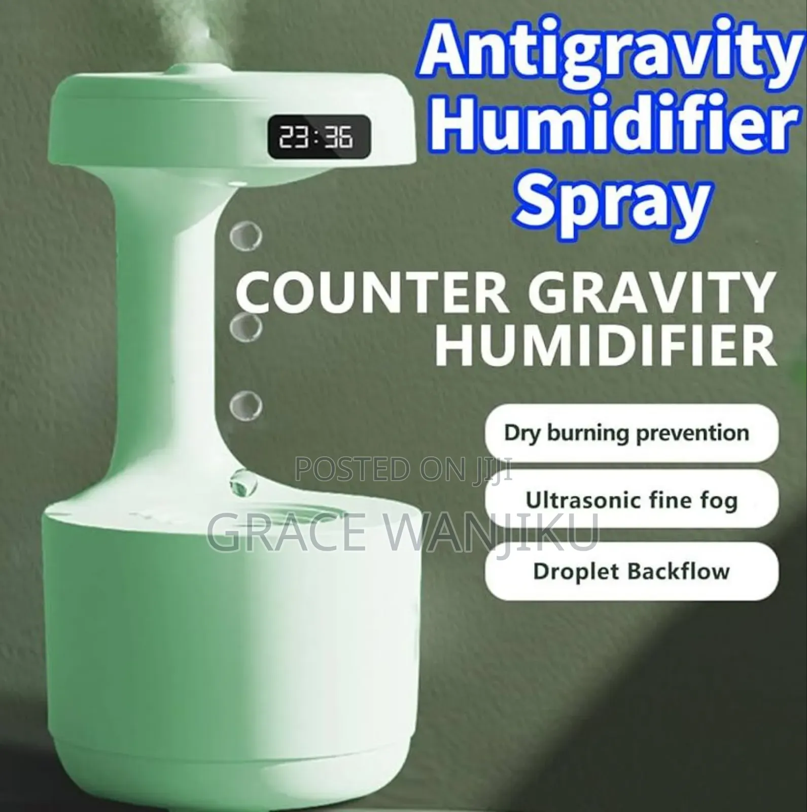 *Anti Gravity Water Droplets Humidifier *