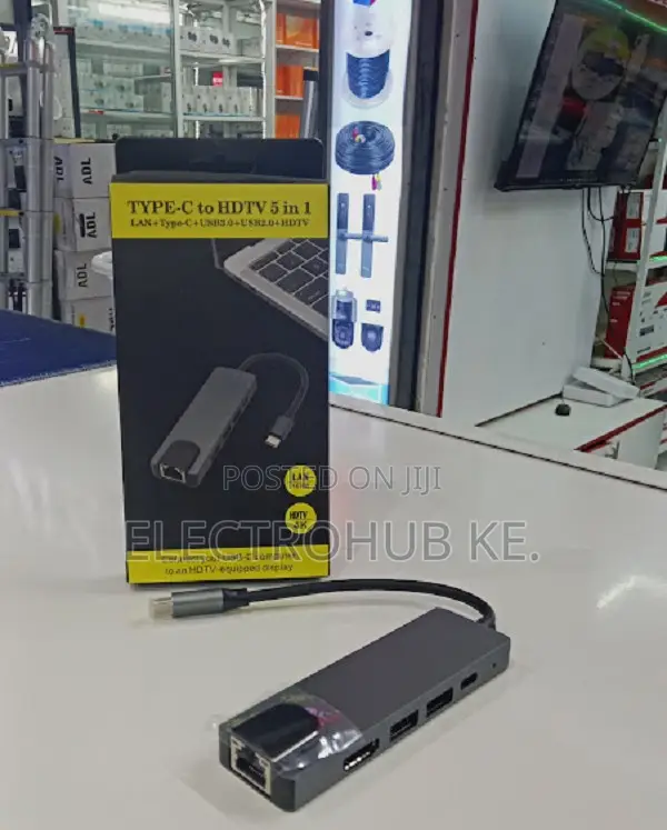 Usb Hub Type C 5 In 1 Usb -c Converter