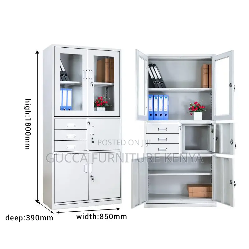 Metallic 2-door Office Filling Safe Cabinet