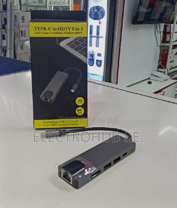Quality 5 In 1 Usb Hub Type -c To Hdmi/Hdtv