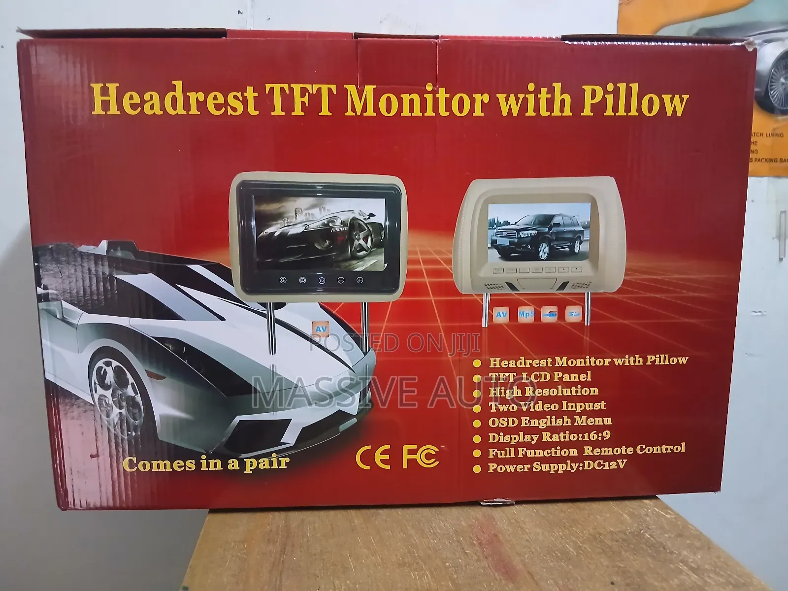 Headrest Monitor With Pillow Screen/ 7inch Headrest Screen