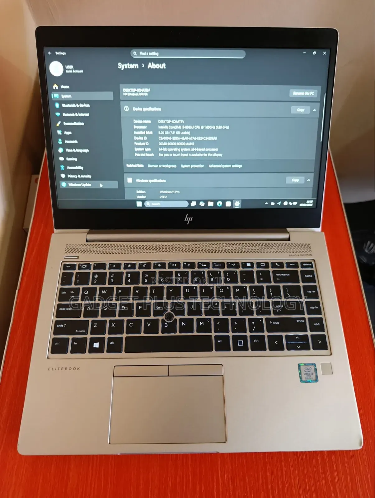 Laptop HP EliteBook 840 G6 8GB Intel Core i5 SSD 256GB