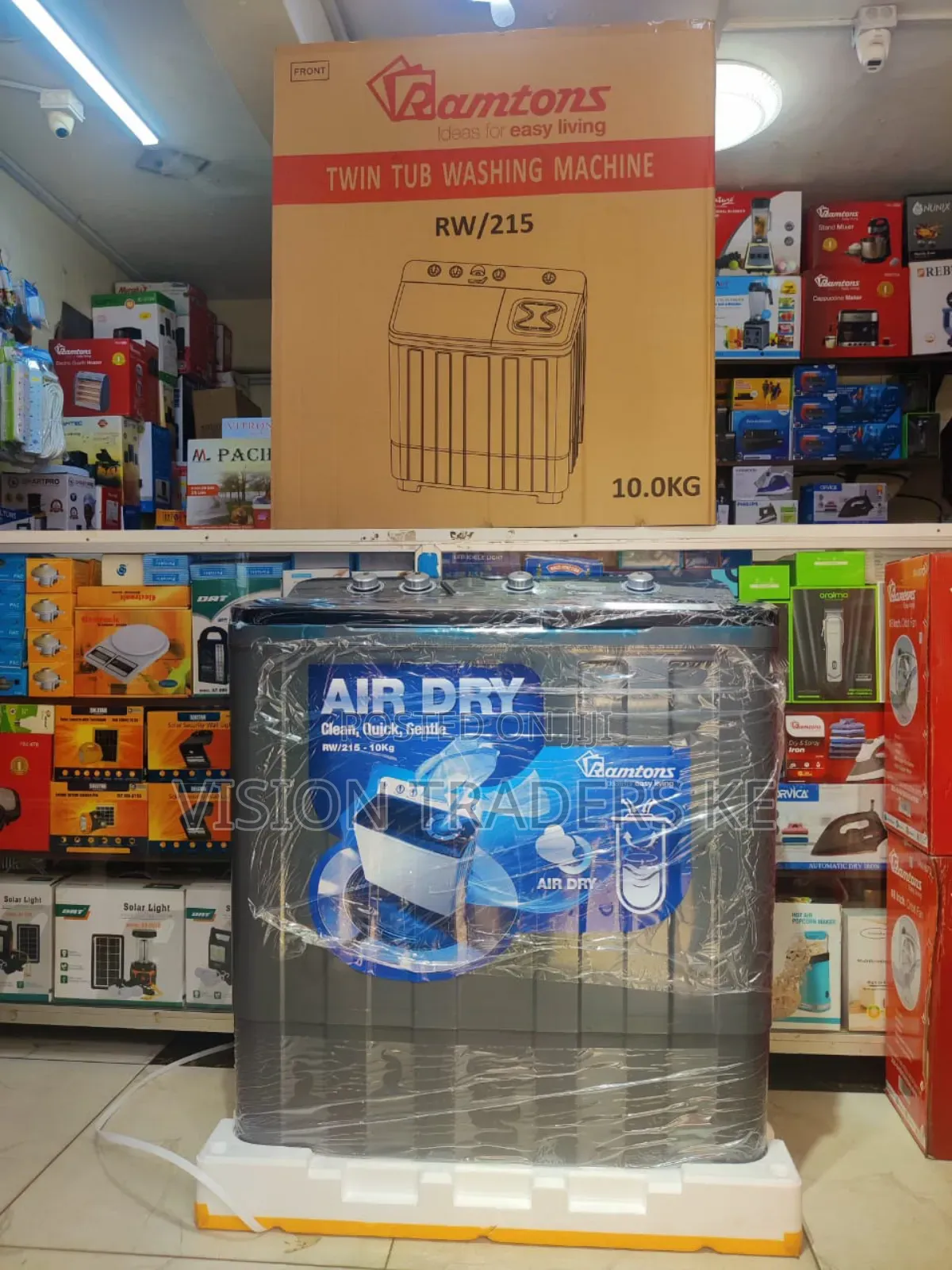 Ramtons Washing Machine Twin Tub 10kg With Air Dryer Rw215