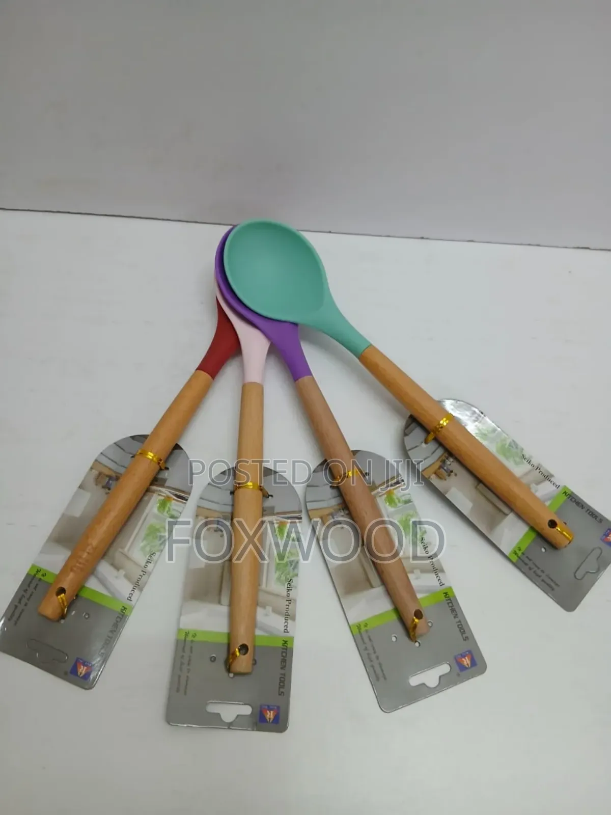 Silicone Wooden Handle