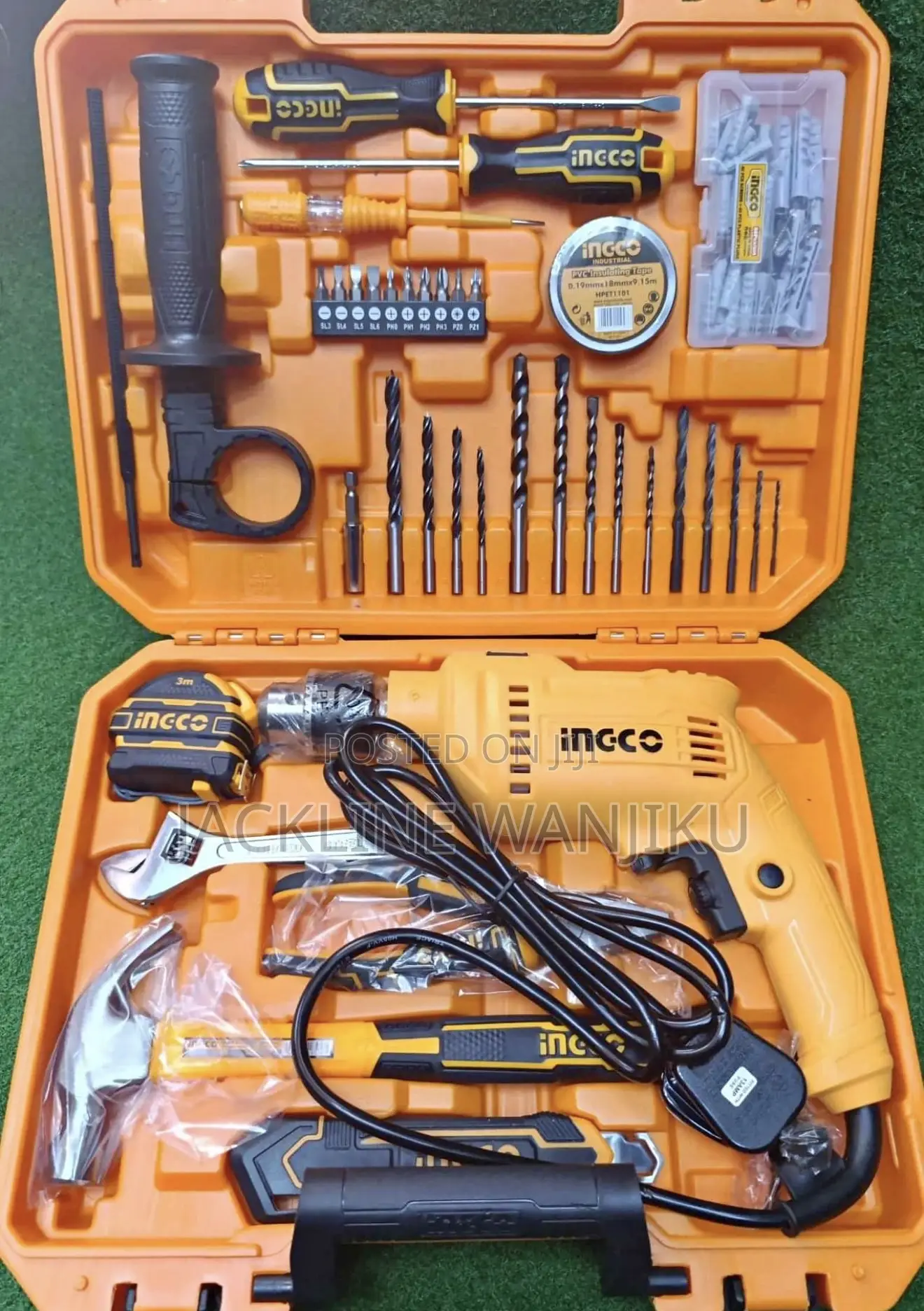 Ingco Impact Drill Set 115 Pcs/ Electric Ingco Drill Set