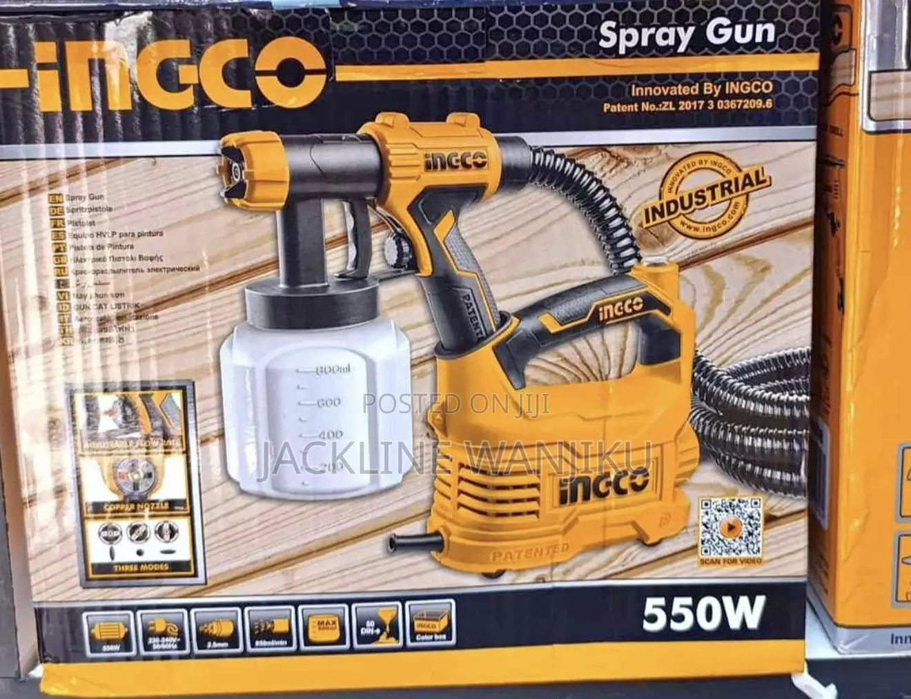 Electric Ingco Spray Gun 550w / New Ingco Spray Gun Machine
