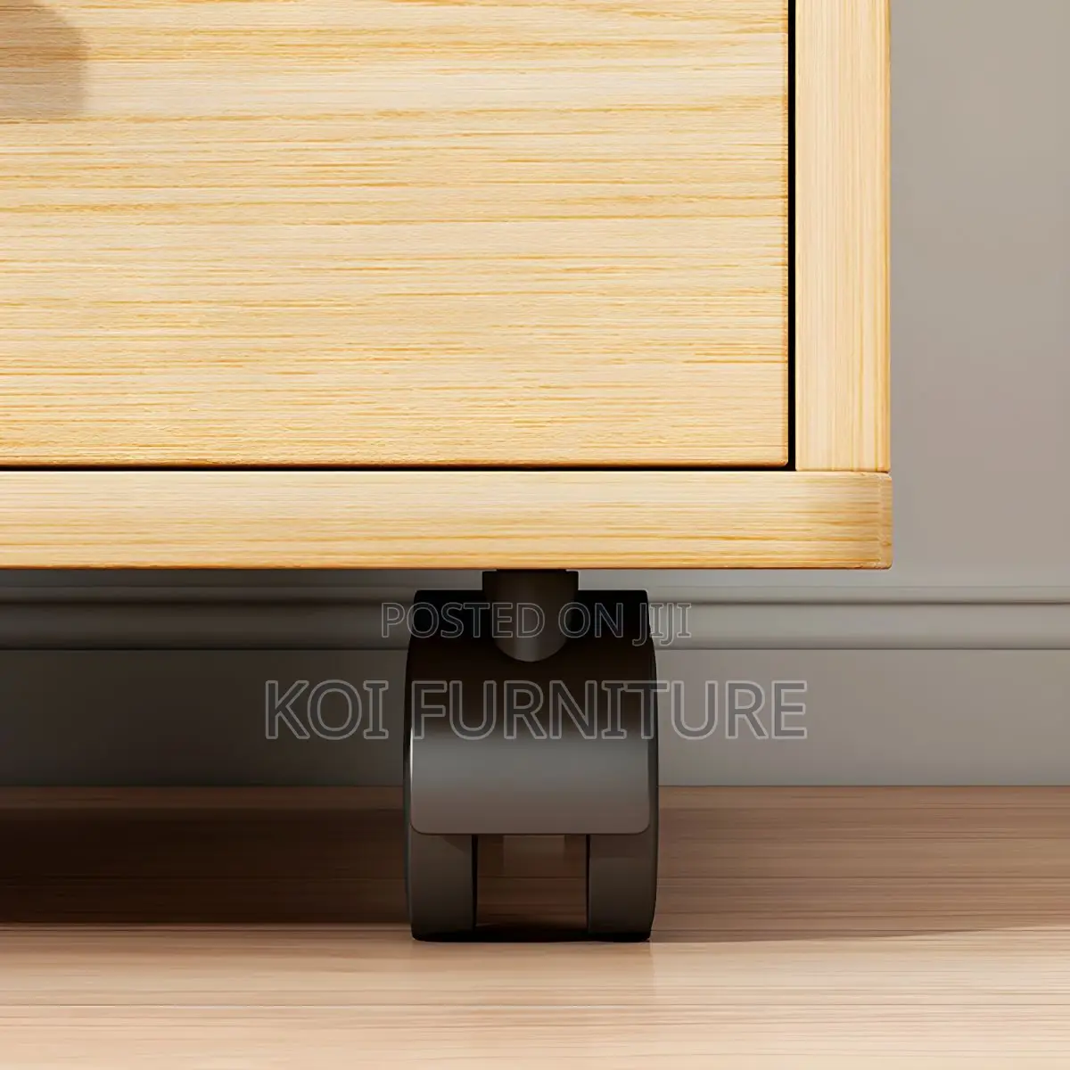 Office Pedestal : 3-Drawer Mobile Pedestal in Beech Finish