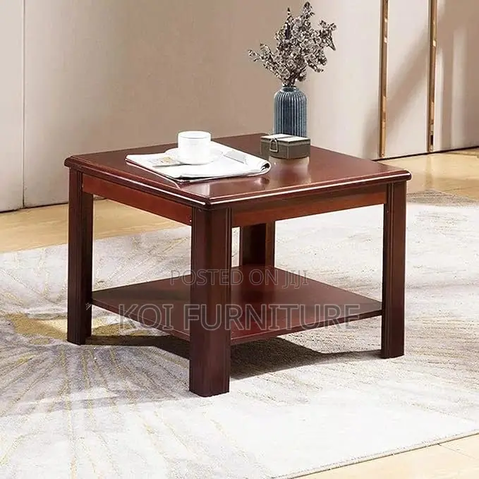 Office Stool : Square Mahogany Coffee Stool