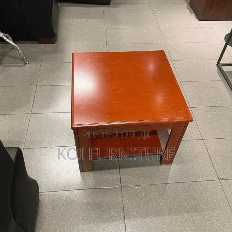 Office Stool : Square Mahogany Coffee Stool