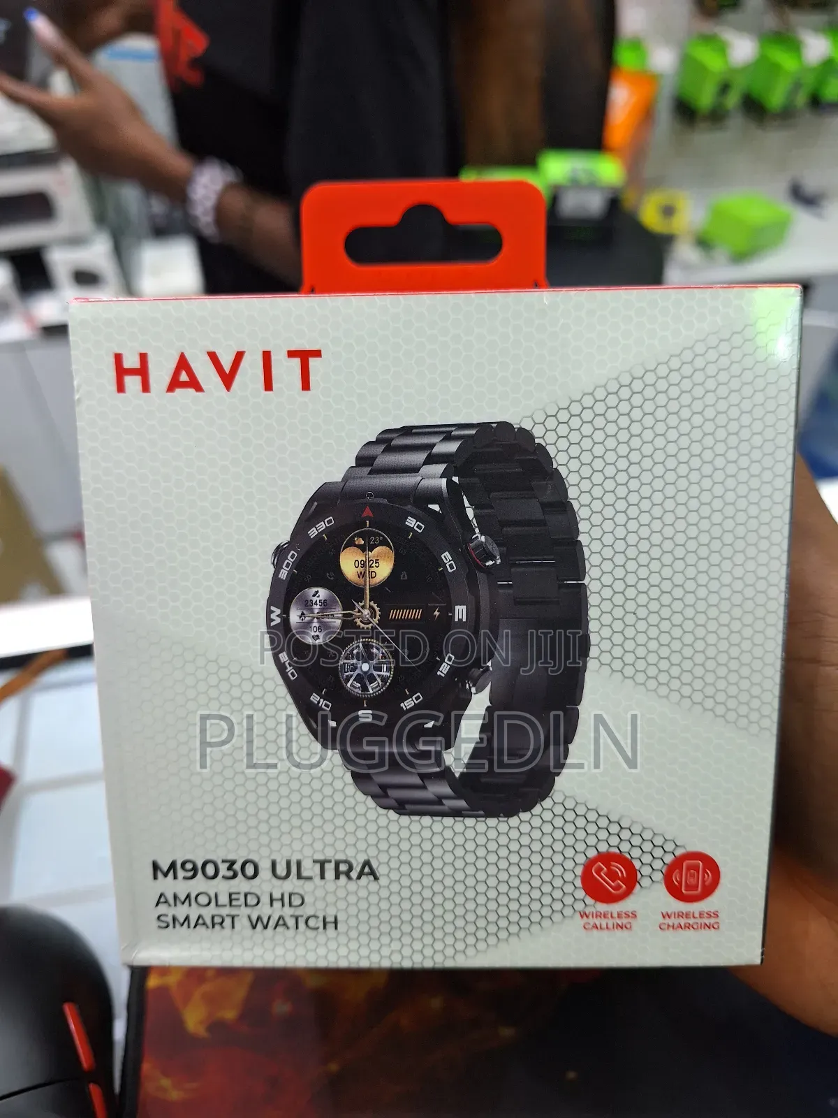 Havit M9030 Ultra *Metallic Amoled* Wireless Charging Smart Watch .