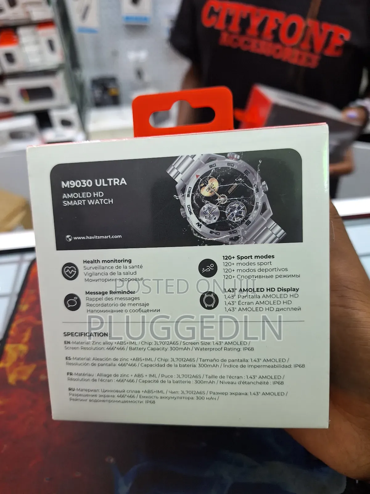 Havit M9030 Ultra *Metallic Amoled* Wireless Charging Smart Watch .