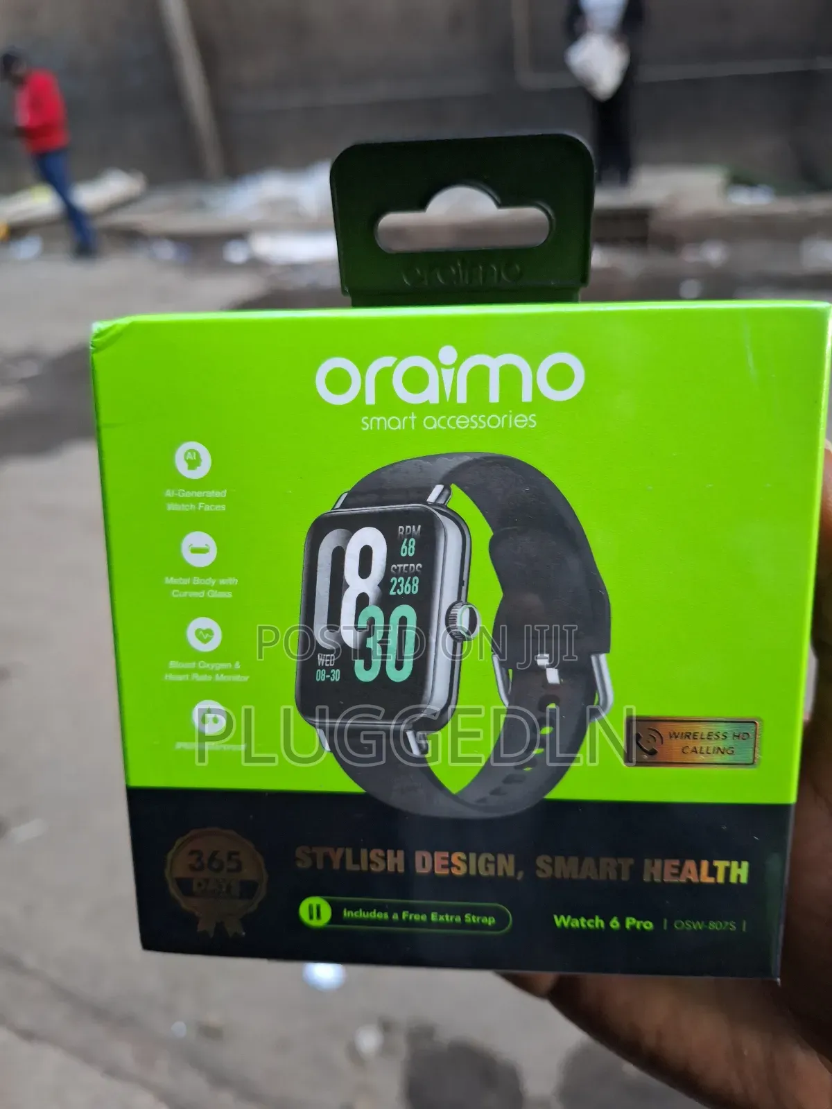 Oraimo *Watch 6 Pro* Osw-807s 1.69" *Curved Glass* Smart Watch