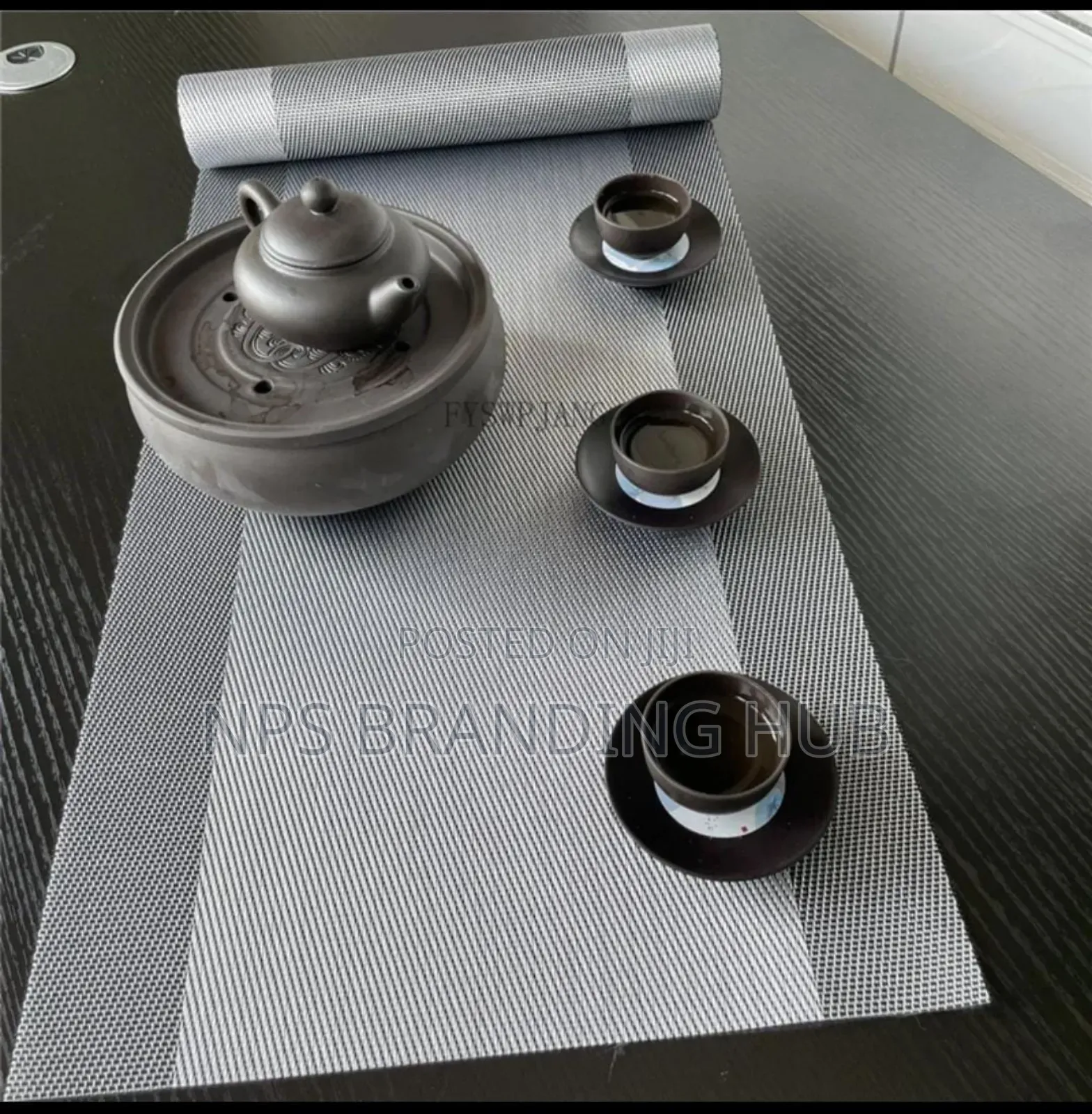6pcs PVC Table Mats Plus One Table Runner(30*180cm) Eh