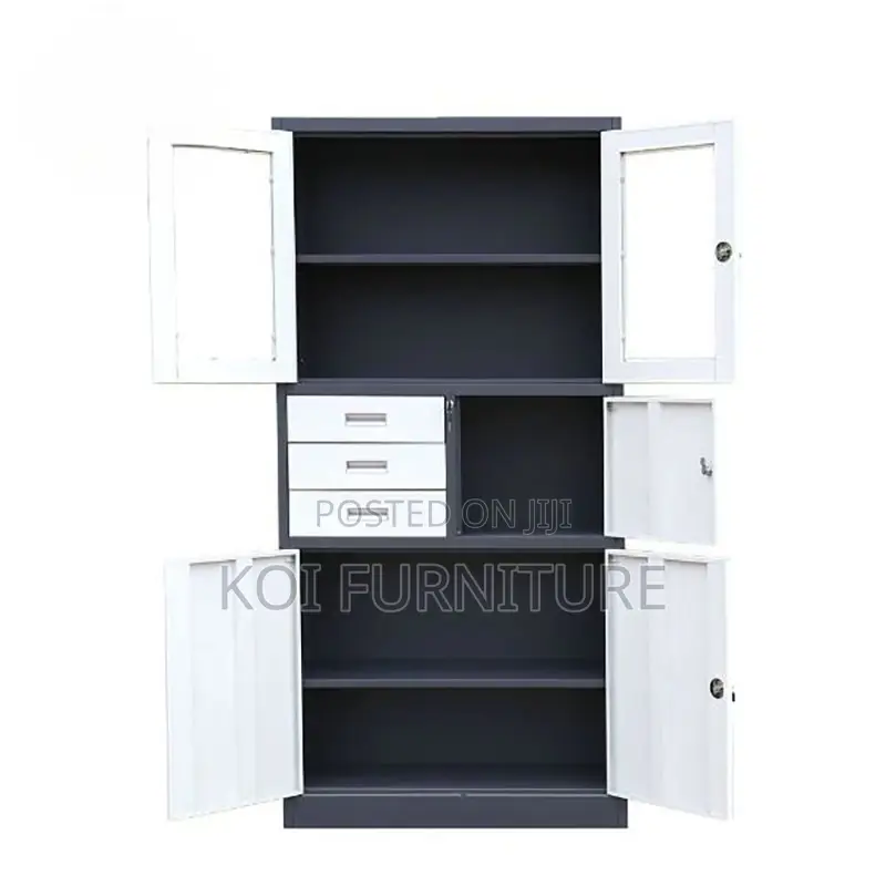Office Cabinet; Steel Document Cabinet With Drawers and Safe