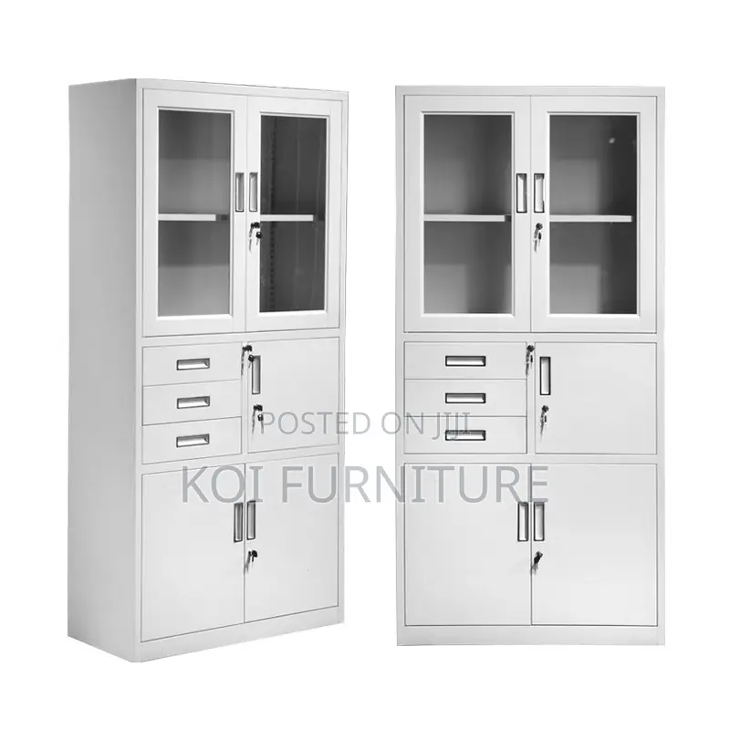 Office Cabinet; Steel Document Cabinet With Drawers and Safe